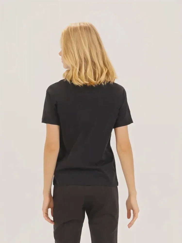 🛍 Футболка Zolla для женщины черный-4