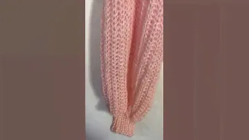 Джемпер из мохера патентной резинкой с рукавами пуф. #ComfyBrightUnique - Короткое видео