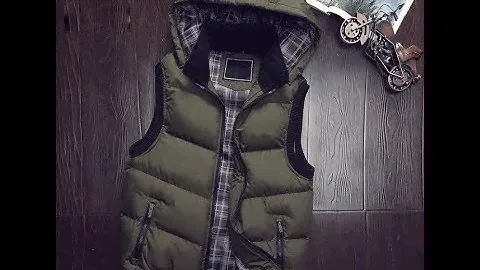 Мужской жилет с капюшоном