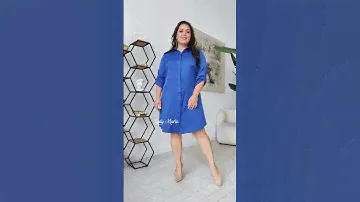 Платье-рубашка со стразами по центру