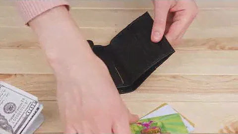 Женский кожаный кошелек - визитница ST Leather 19208 Черный